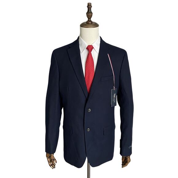 Tommy Hilfiger Men's 42 Long TH Flex Suit Jacket Conrad Navy Blue NEW - Picture 1 of 9
